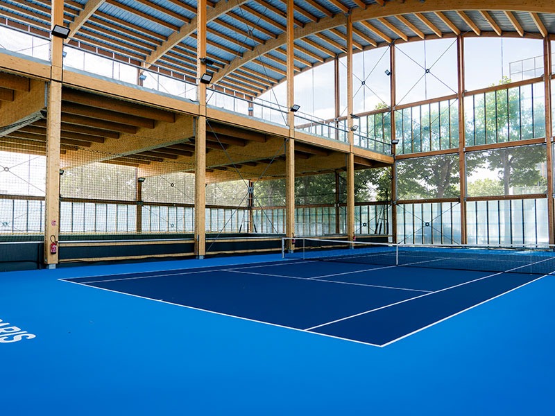 Inauguration du Tennis Club de Paris « Côté Seine » 6 Tennis Club de Paris - TCP côté Seine - terrain de tennis mezzanine